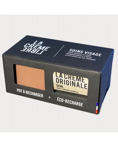 Crème-Originale-Plus-Pot-Béton- Couleur-Terracotta-LA-CRÈME-LIBRE-Dans-Emballage